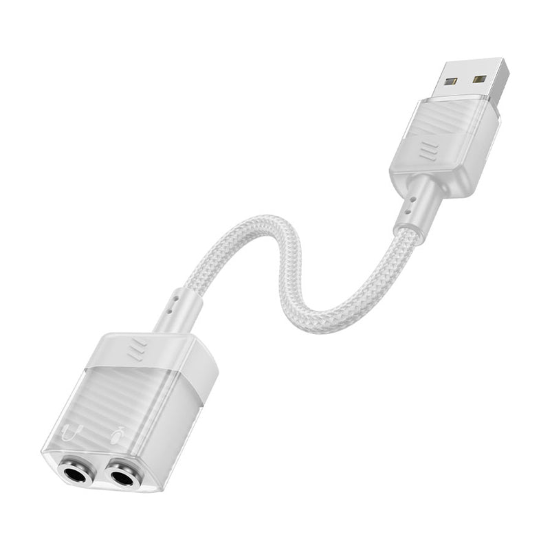 Hoco LS37 Spirit Audio Adapter Output Cable - 3.5mm / White