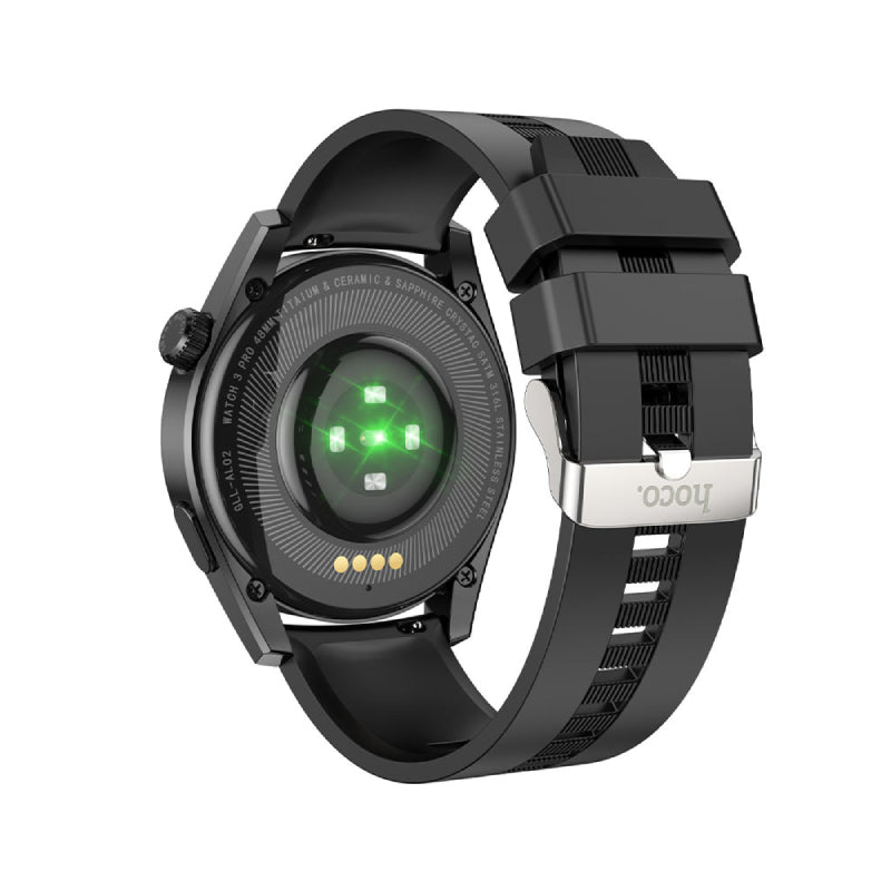 Hoco Smart sports watch Y9 call version - Black Smart Watches