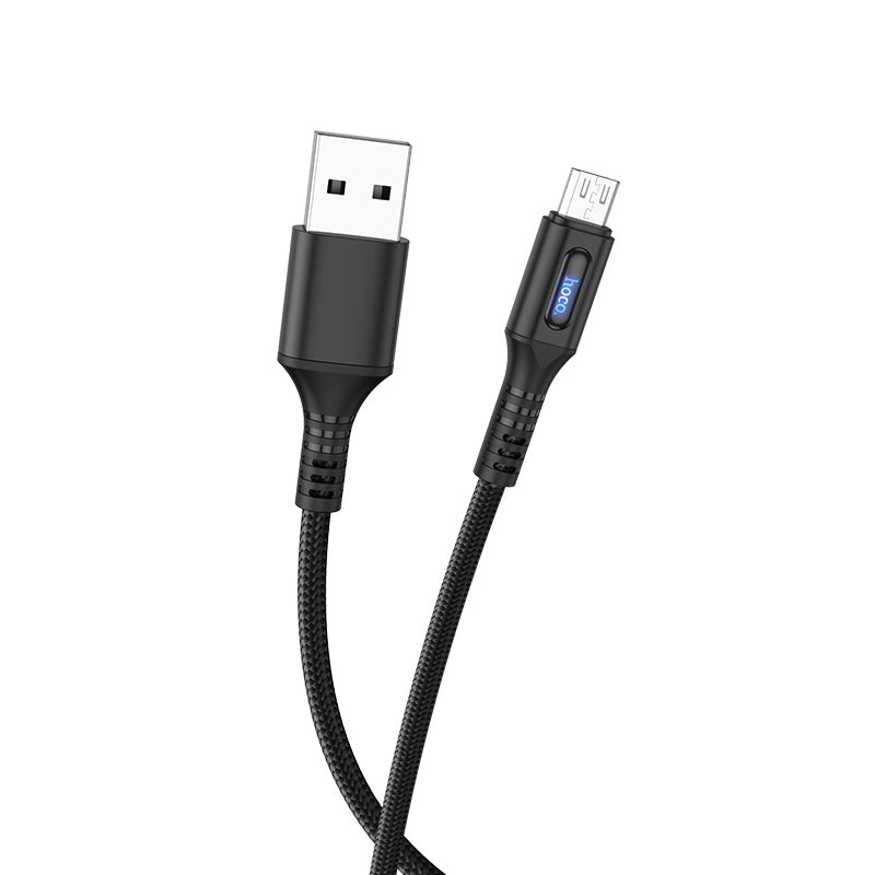 Hoco U79 Intelligent USB to Micro USB 1.2 Meter - Black