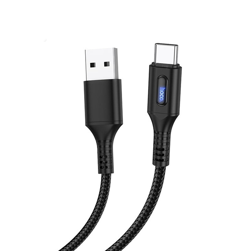 Hoco U79 Intelligent USB to Type C 1.2 Meter - Black