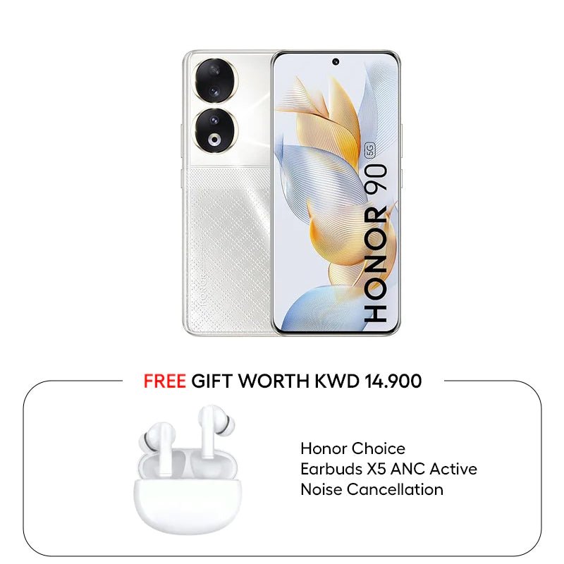 HONOR 90 - 256GB / 8GB / 6.7" / Wi-Fi / 5G / Diamond Silver - Mobile