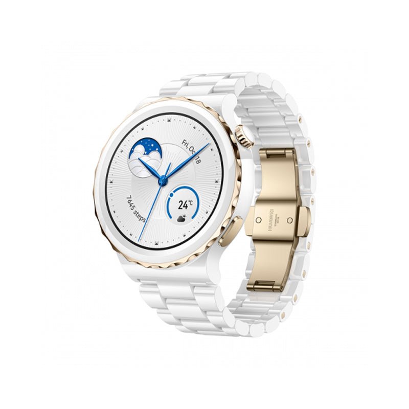 ساعة هواوي جي تي 3 برو Frigga الذكية - 1.32 " أموليد / 43 مم / بلوتوث / أبيض