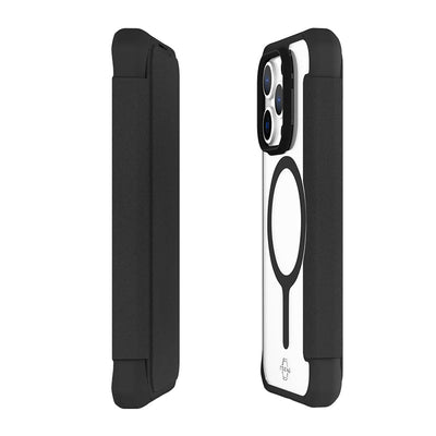 Itskins Hybrid Magfolio Leather Case - Apple iPhone 15 Pro Max / Black Accessories > Mobiles & Tablets > Mobiles >
