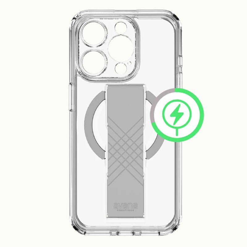 Itskins Avana Magsafe Grip-It Series Case With Camera Lens Protector - iPhone 15 Pro / Clear