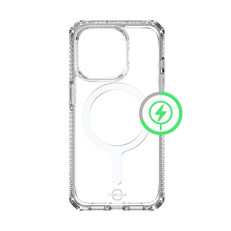 Itskins Hybrid Clear Magsafe Case - Apple iPhone 15 Pro / Transparent Accessories > Mobiles & Tablets > Mobiles >