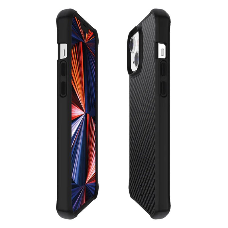 Itskins Hybrid Mag Carbon Series Cover For iPhone 13 Pro Max - Black1