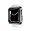 Itskins Spectrum Metal Antimicrobial 2M Anti Shock Protection Case For Apple Watch 44 / 45Mm- Black + Clear 2 Pcs