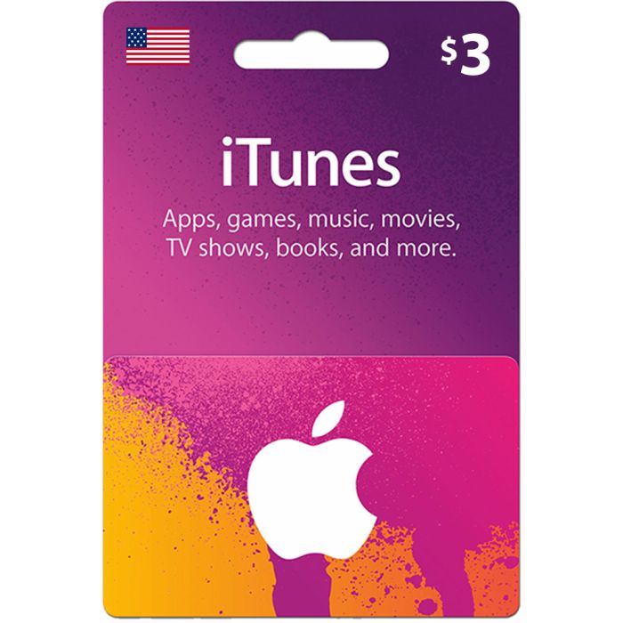 iTunes Gift Card $3 (US) Digital Card