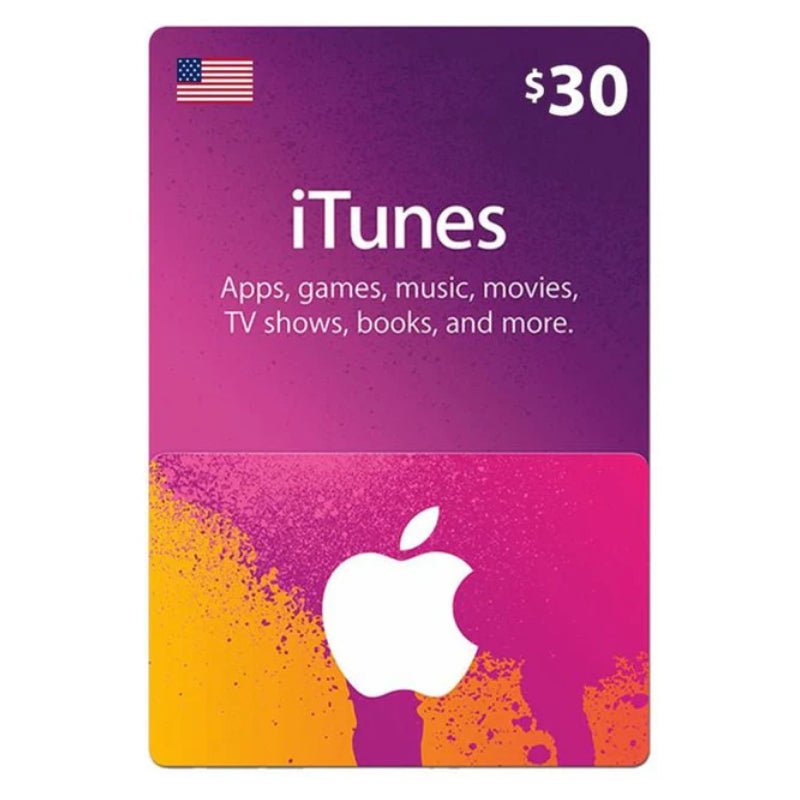 iTunes Gift Card $30 (US) Digital Card