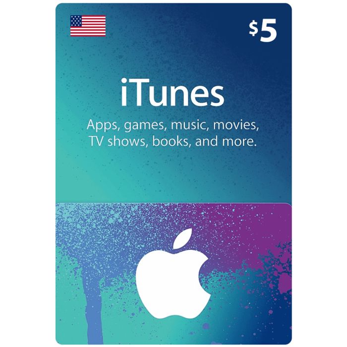 iTunes Gift Card $5 (US) Digital Card