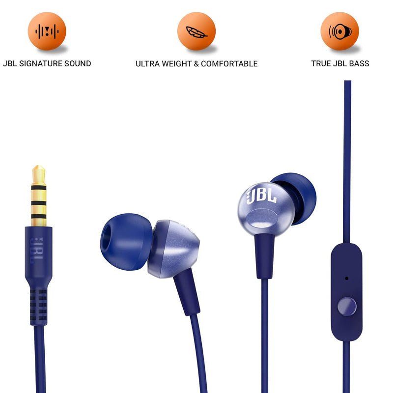 JBL C200 In-ear earphones - Blue