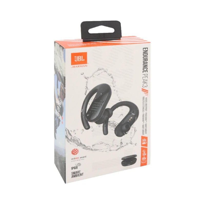 JBL Endurance Peak 3 True Wireless Sports Earbuds - Black