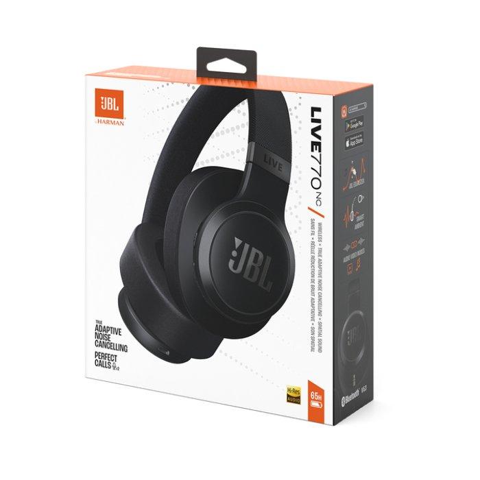 JBL Live 770NC Wireless Noise Cancelling Headphone - Over-ear / Wireless / Black