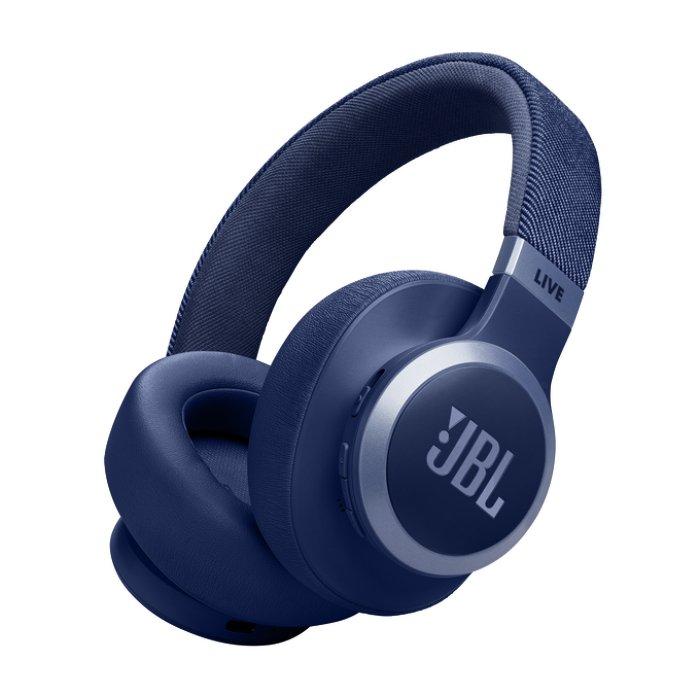 JBL Live 770NC Wireless Noise Cancelling Headphone - Over-ear / Wireless / Blue