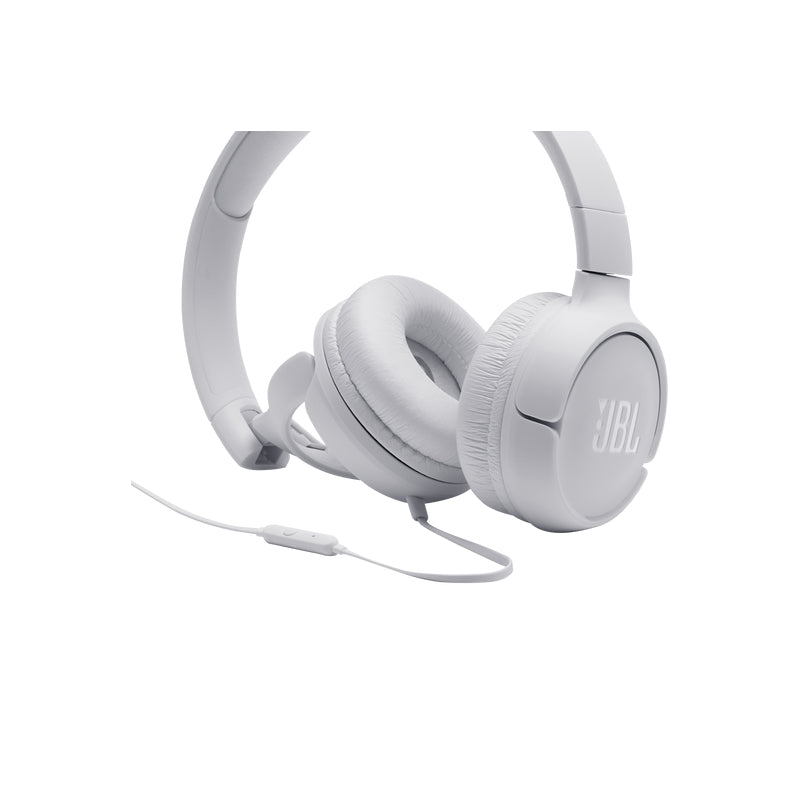 JBL Tune 500 Wired on-ear headphones - Over-Ear / Wired / White