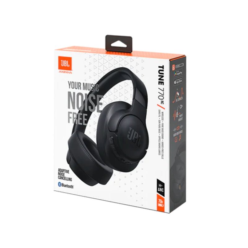 JBL Tune 770NC Wireless Noise-Cancelling Over-Ear Headphones - Black