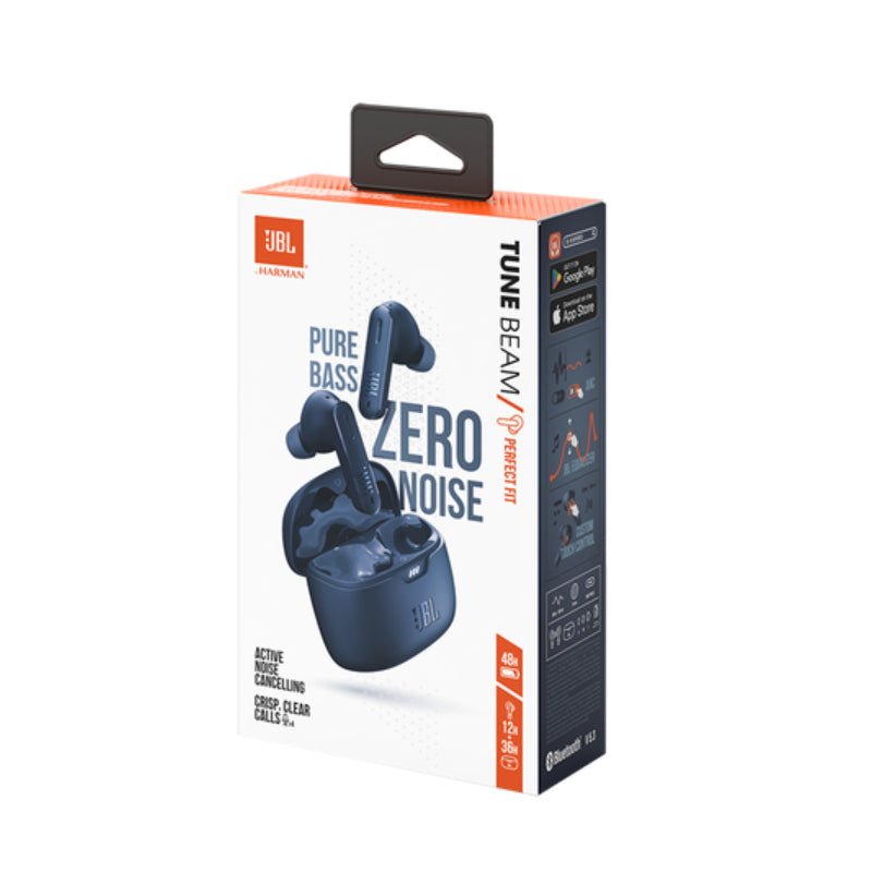 JBL Tune Beam True Wireless Noise Cancelling Earbuds - Blue