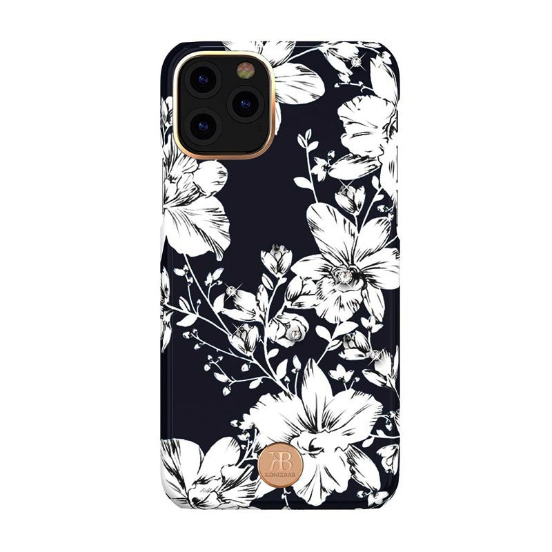 Kingxbar Swarovski Case - iPhone 11 Pro / Floral Black