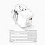 Ldnio 3 USB Ports 65W GaN Travel Converter Adapter Z6