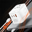 Ldnio 3 USB Ports 65W GaN Travel Converter Adapter Z6