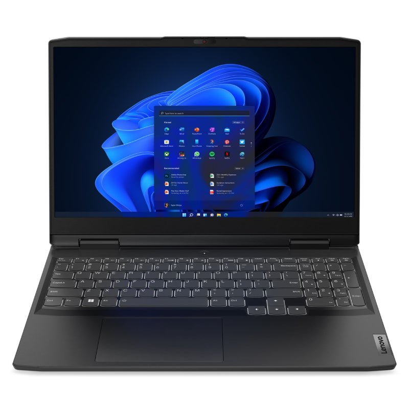 Lenovo IdeaPad Gaming 3 Gen 7 - 15.6" FHD / AMD Ryzen 5 / 16GB / 512GB (NVMe M.2 SSD) / RTX 3050 4GB VGA / Win 11 Home / 1YW / Arabic/English / Onyx Grey - Laptop