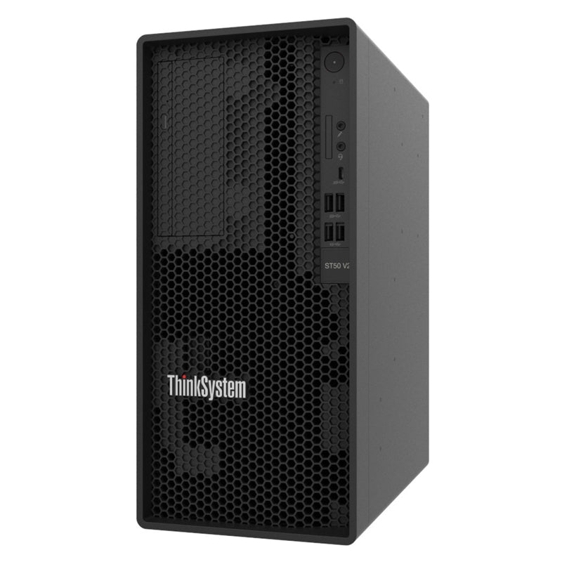 Lenovo ThinkSystem ST50 V2 - Xeon-3.10GHz / 4-Cores / 128GB / 1TB SSD + 1TB (NVMe M.2 SSD) / 1x 500Watts / Tower