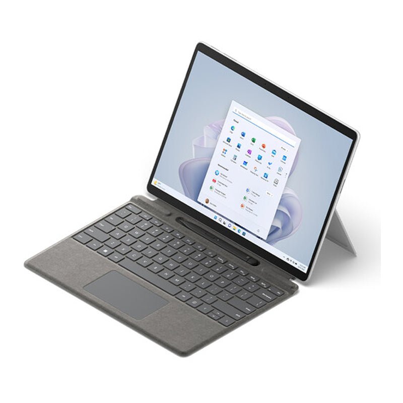 Microsoft Surface Pro 9 - 13.0" / i5 / 8GB / 256GB SSD / Win 11 Pro / Platinum / Business Edition + Microsoft Surface Pro Signature Poppy Red Type Cover - Bundle Offer