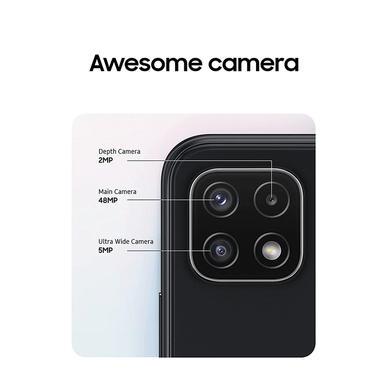 سامسونج جالكسي A22 - 64 جيجابايت / 6.6 بوصة كاملة الوضوح+ / 5جي / رمادي - هاتف