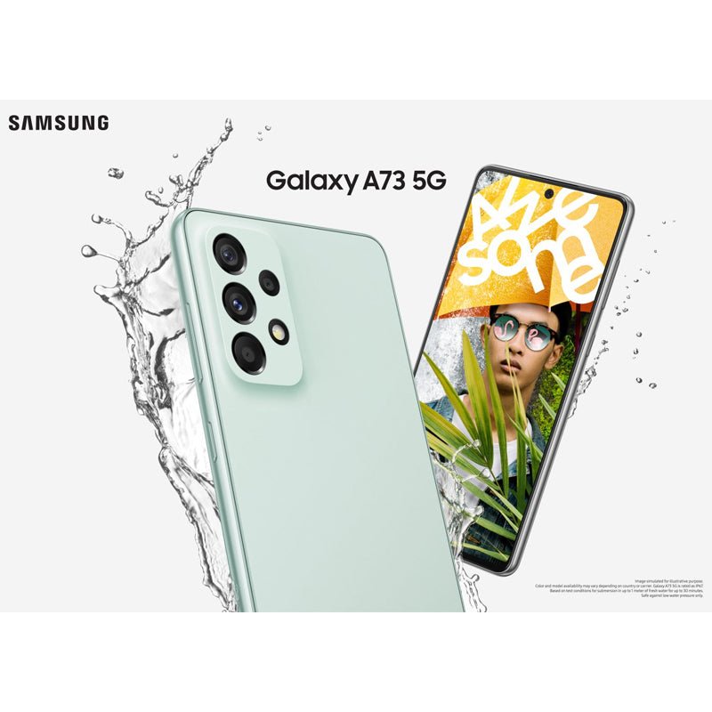 سامسونج جالكسي A73 - 256 جيجابايت / 6.7’’ Super AMOLED بلس / واي-فاي / 5جي / Awesome أخضر فاتح - هاتف هواتف & تابلت > هواتف >