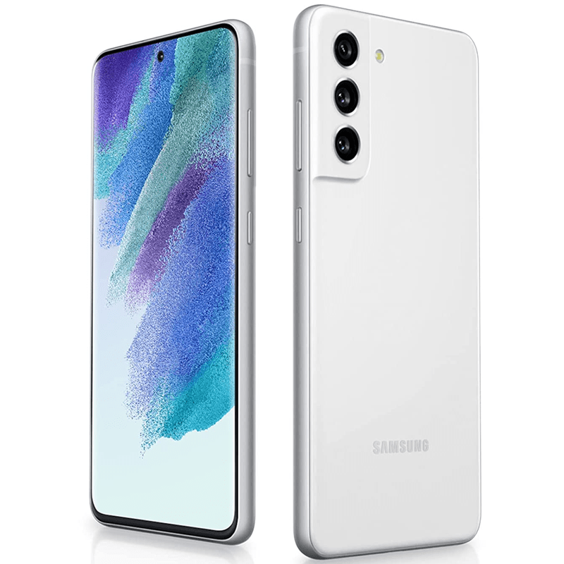 سامسونج جالكسي S21 FE - 128 جيجابايت / 6.4 بوصة سوبر أموليد / واي-فاي / 5G / أبيض - هاتف