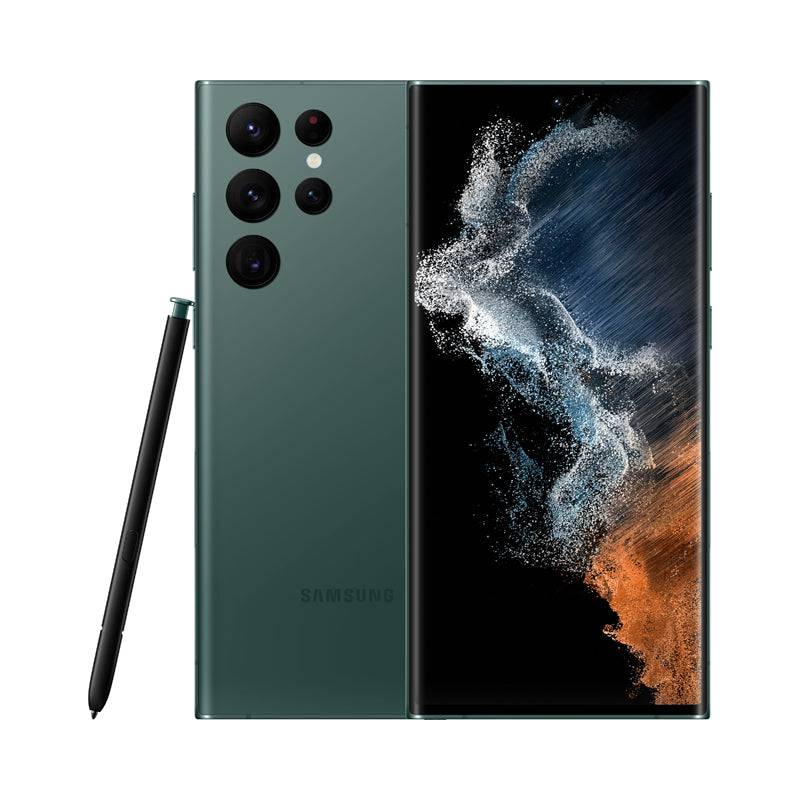 سامسونج جالكسي S22 ألترا - 128 جيجابايت / 6.8 بوصة ديناميك أموليد 2X / واي-فاي / 5G / أخضر - هاتف