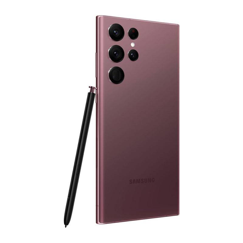 سامسونج جالكسي S22 ألترا - 256 جيجابايت / 6.8" ديناميكي أموليد 2X / واي-فاي / 5G /بورجندي- هاتف