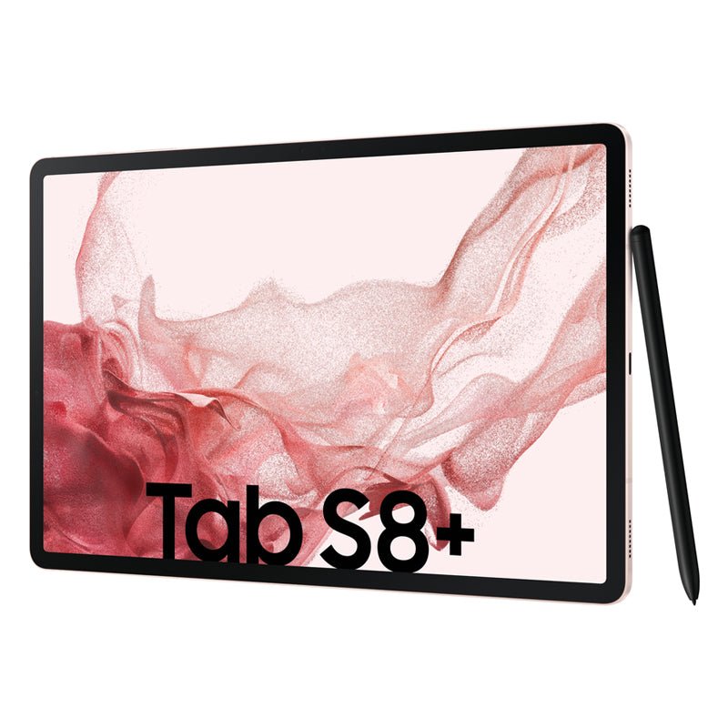 سامسونج جالكسي تابلت + - 12.4 بوصة Super AMOLED / 8 جيجابايت  128 جيجابايت  WiFi / اللون الوردي ذهبي  تابلت هواتف  تابلت  تابلت