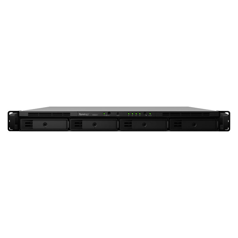 Synology RackStation RS822+ - 18TB / 3x 6TB / SATA / 4-Bays / eSATA / USB / LAN / Rack (1U)