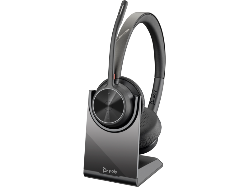 HP HP Poly Voyager 4320 UC Stereo Headset - On-Ear / USB-A / BT700 USB-A Adapter / Charging Stand