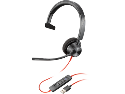 HP Poly Blackwire 3310 Headset - On-Ear / USB-C/A Adapter TAA / Microsoft Teams Certified