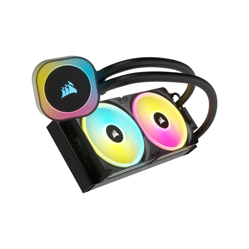 CORSAIR iCUE LINK H100i RGB AIO Liquid CPU Cooler - 240mm / Black