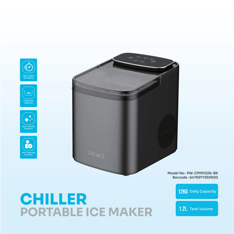 Pawa Chiller Portable Ice Maker - 95W / 1.2L / Black