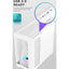 Darkflash C218M Gaming Case - White (With 3 x ARGB Fans + 650W PSU Included)