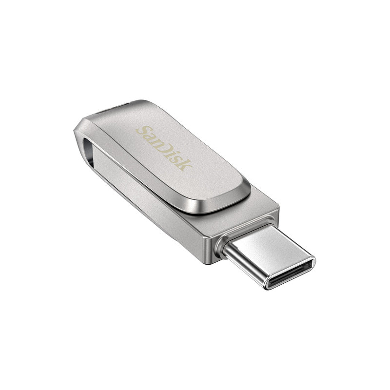 SanDisk Ultra Dual Drive Luxe - 256GB / USB 3.1 Gen 1 / Type-C / Silver