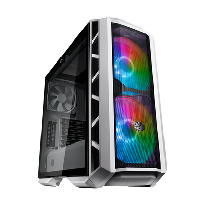 Cooler Master Master Case H500P ARGB Mesh Mid Tower Case - White