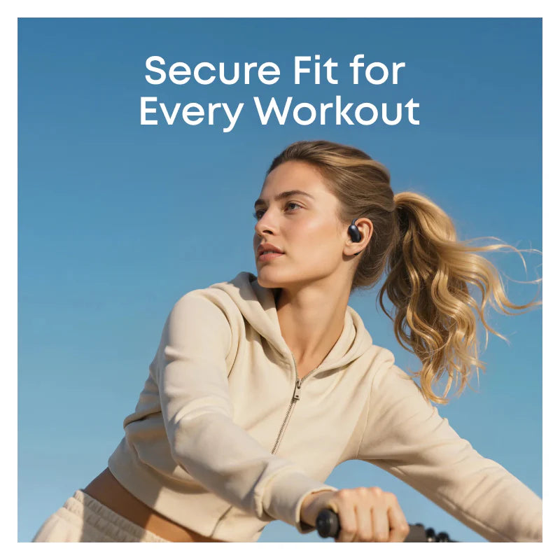 Anker Soundcore AeroFit 2 Wireless Earbuds AI Assistant - Open-Ear / Bluetooth / Black