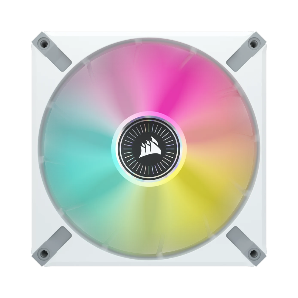 CORSAIR iCUE ML140 RGB ELITE Premium PWM Magnetic Levitation Fan - 140mm / White