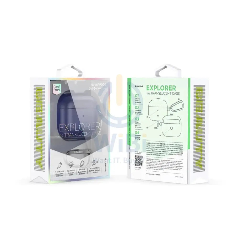 كيسستودي ايربودز الجيل الثالث حافظة الجيل حافظة - أزرق اكسسوارات > هواتف  تابلت