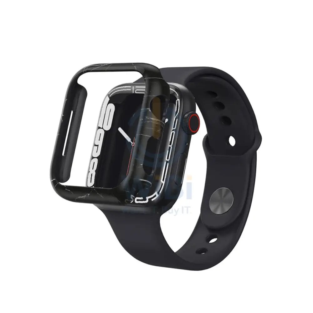 Casestudi Prismart Case For Apple Watch Series 7- 45mm - Marble Black Accessories > Smart Watches > Cases & Screen