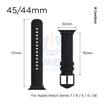 Casestudi USL Series Strap - Apple Watch 38/40/41mm / Black Accessories > Smart Watches > Straps