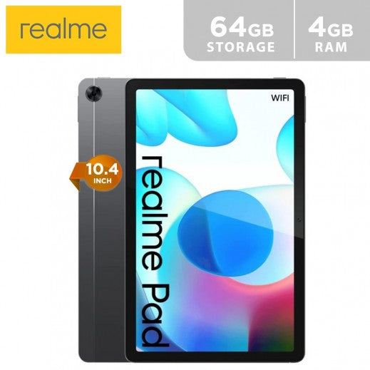 Realme Tab Pad Wi-Fi 10.4 64GB / 4GB Ram Tablet – Gray Mobiles & Tablets > Tablets