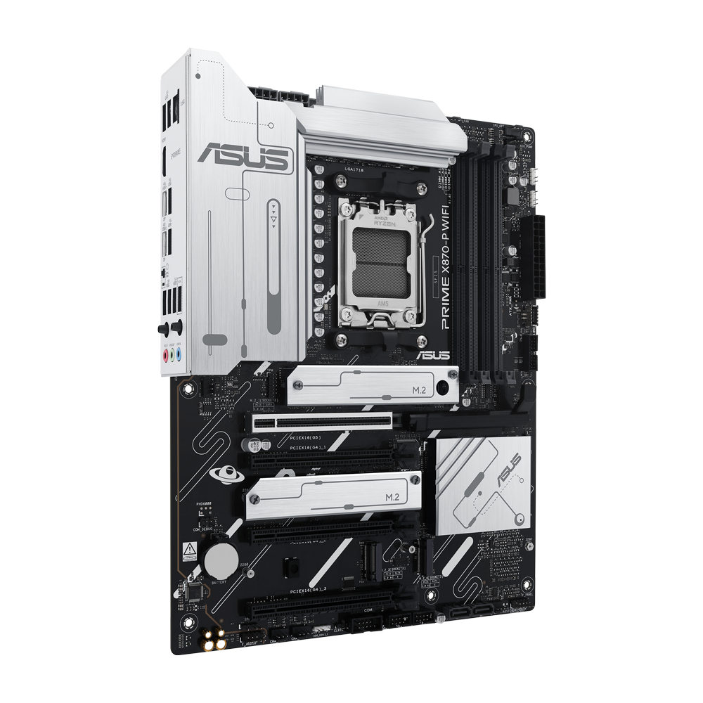 ASUS PRIME X870-P Motherboard - DDR5 / Wi-Fi / HDMI / DisplayPort / Ethernet / USB- Black
