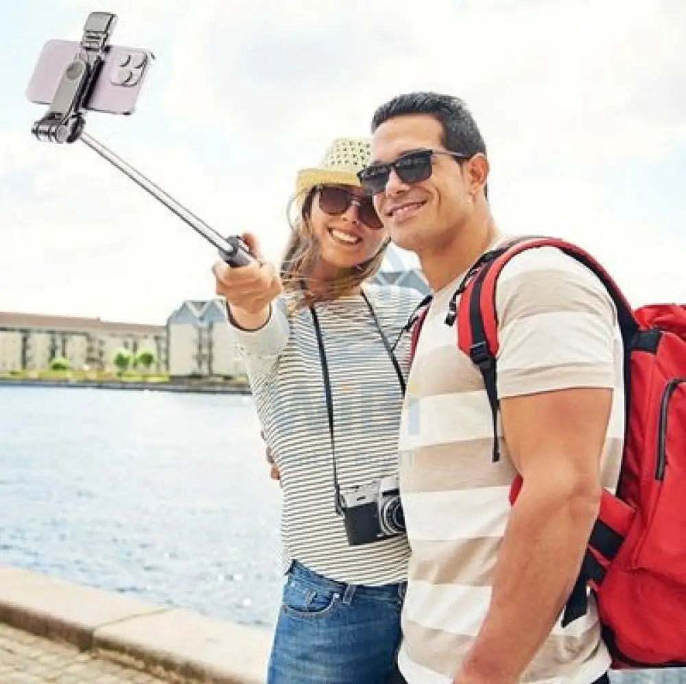Cellularline Selfie Tripod Sparkle Bluetooth - Black Accessories > Mobiles & Tablets > Mobiles > Mobile Holder / Stands