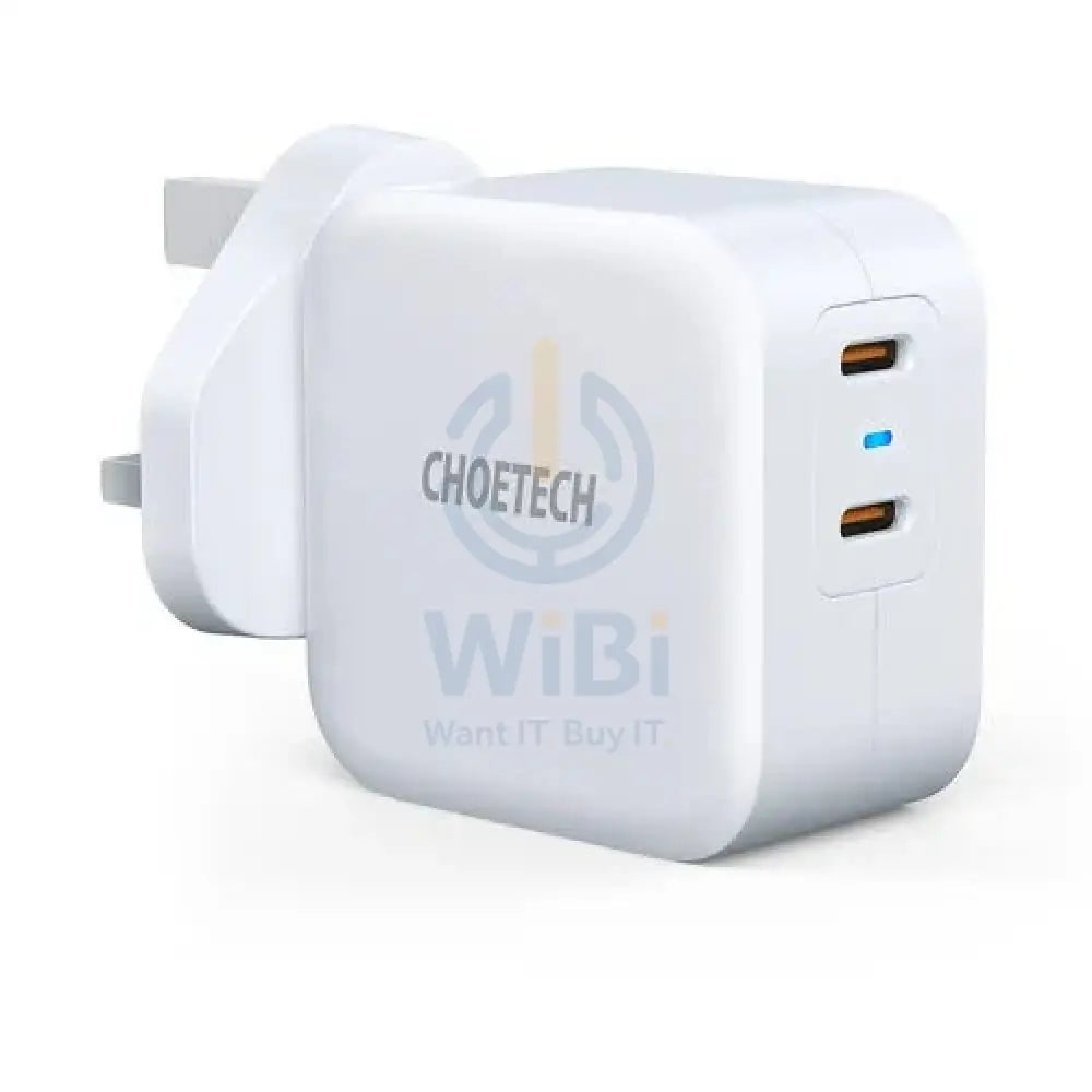 Choetech 40W Dual USB-C Port Charger - White Accessories > Other Accessories